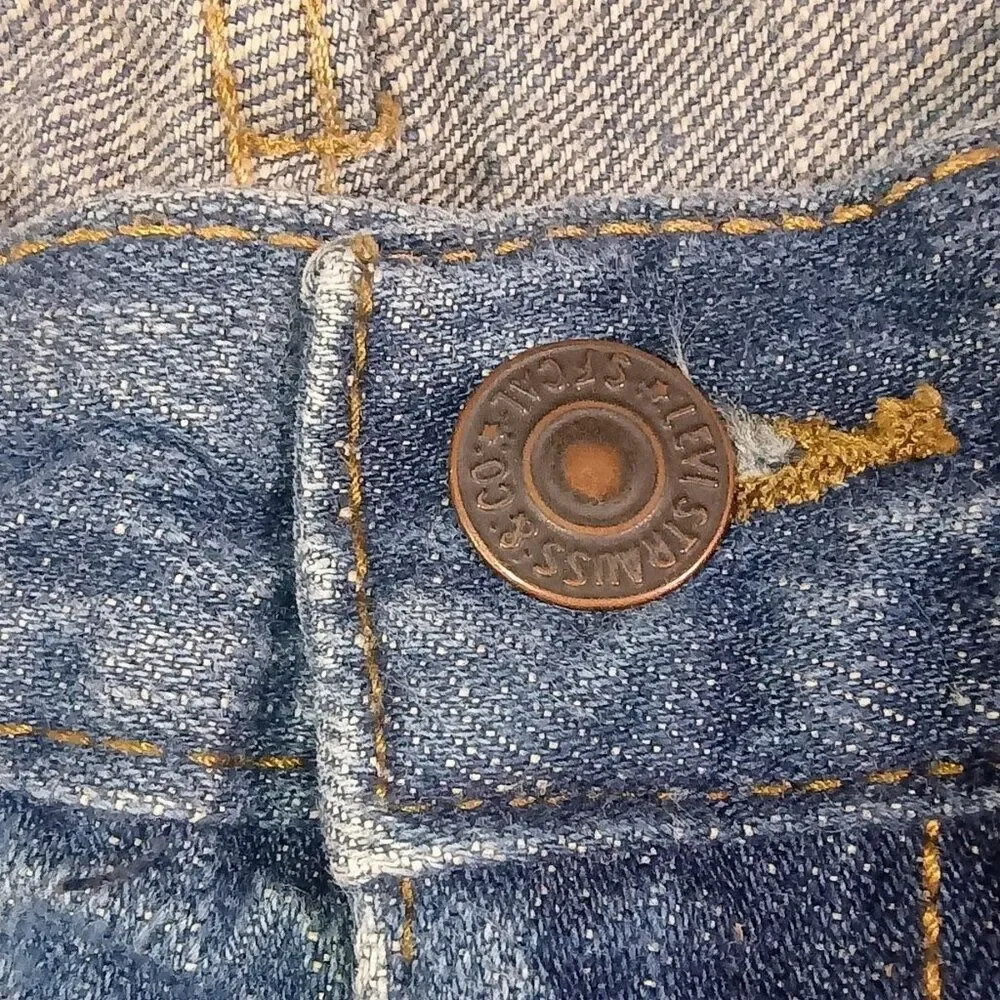 Levis 527‎ Slim Bootcut Mens Jeans Medium Wash Blue Denim 30x25